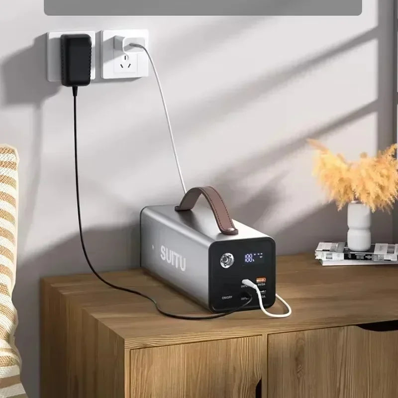 Camping Portable Power Station 200W 220V LiFePO4 Battery Outdoor Emergency Power Supply Solar Generator Battery Home Power Bank